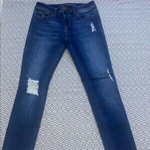 DL1969 Gently Women's Blue Distressed Jeans Size: 25